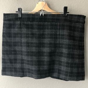 GAP Wool Plaid Mini Skirt